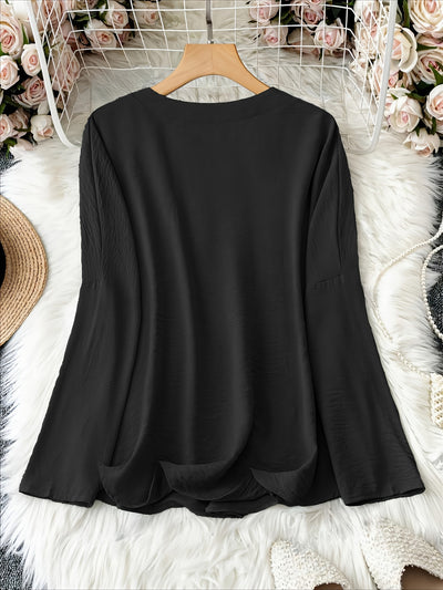 Mode North | Elegant V-Neck Long Sleeve