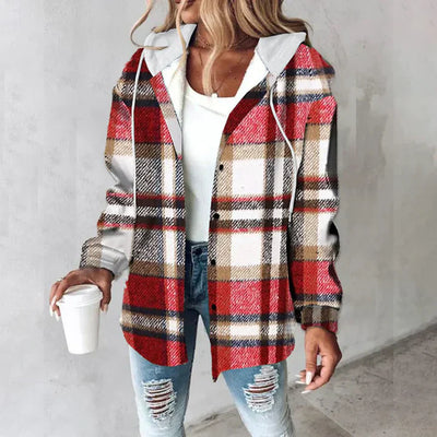 Martina™ | Women's Plaid Button-Up Jacket