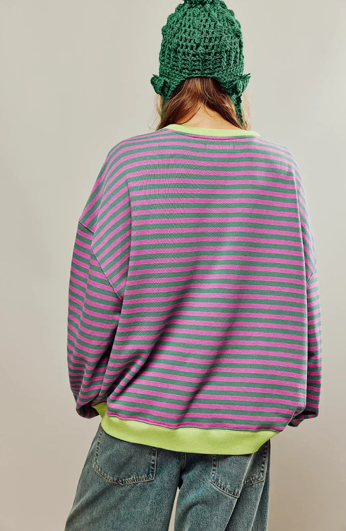Xyla™ Striped Oversized Sweater
