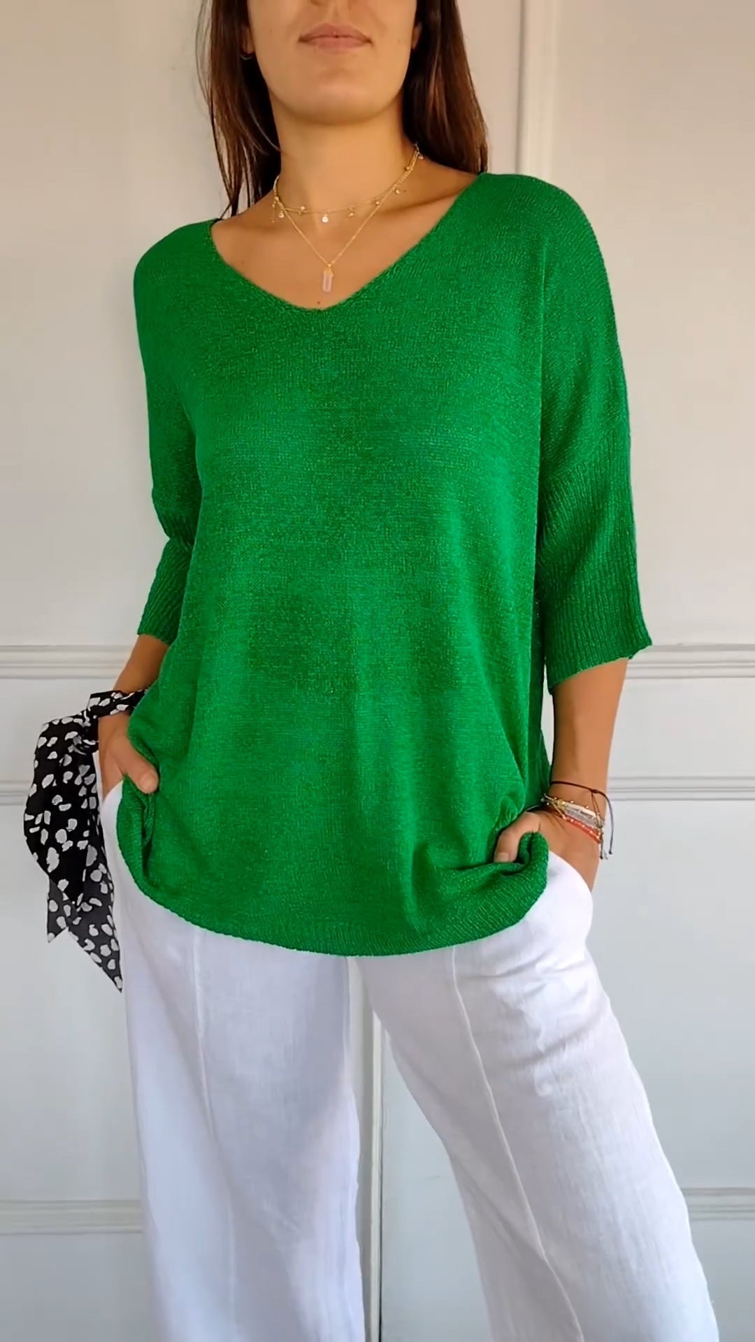 Anna | Knit V-Neck Top