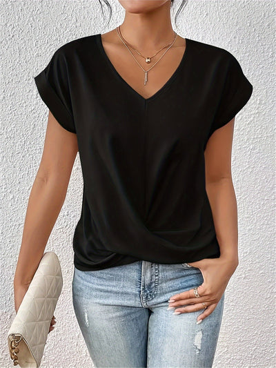 Mode North | V-Neck Knotted Top