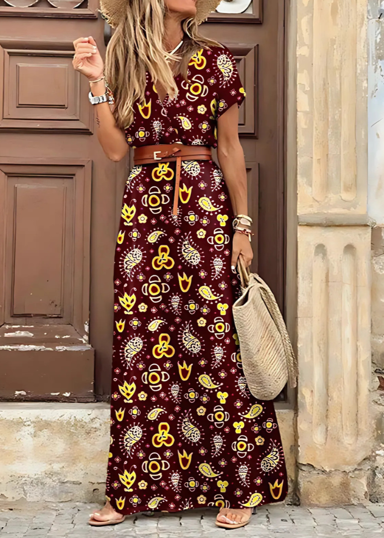Georgia | Elegant Bohemian Maxi Dress