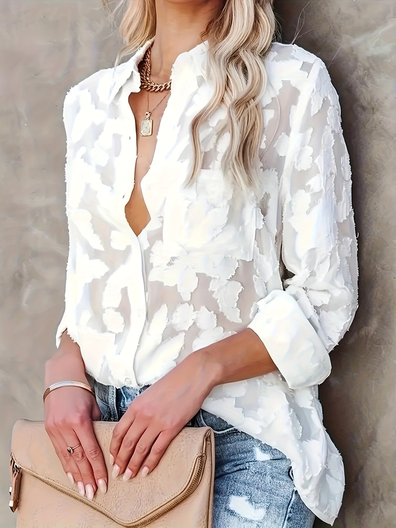 Mode North | Button Up Loose Blouse