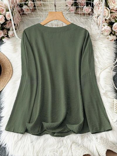 Mode North | Elegant V-Neck Long Sleeve