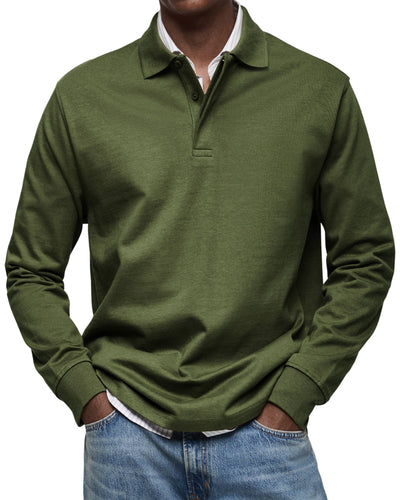 Alexandre™ | Casual Long Sleeve Polo