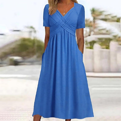 Jamaica™ | Elegant Midi Dress with Tummy Coverage