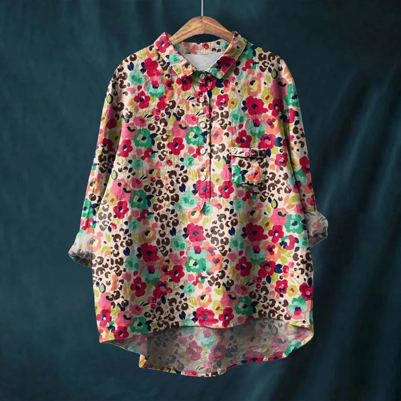 Mode North | Elegant Women's Floral Shirt