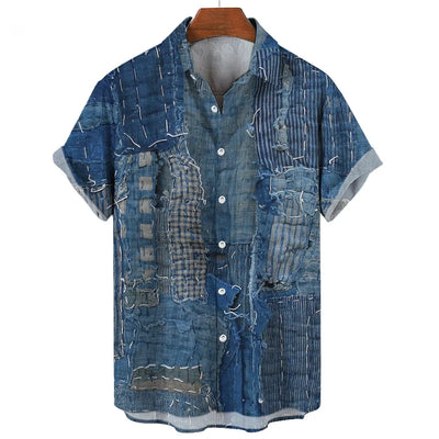 Fredrik™ | Geometric Patchwork Shirt