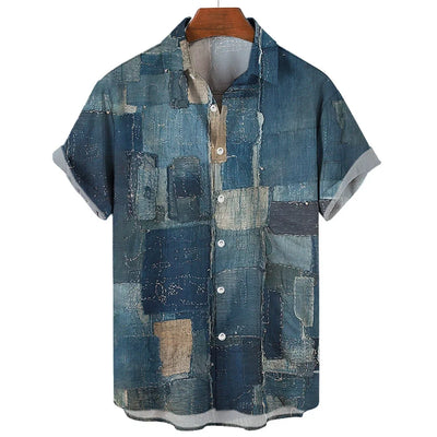 Fredrik™ | Geometric Patchwork Shirt