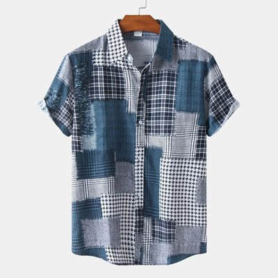 Fredrik™ | Geometric Patchwork Shirt