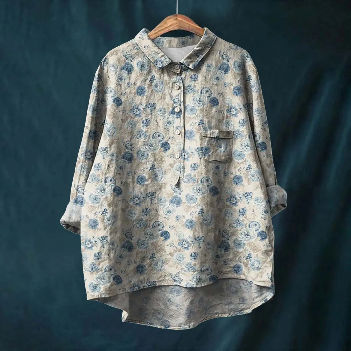 Mode North | Elegant Women's Floral Shirt