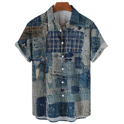 Fredrik™ | Geometric Patchwork Shirt