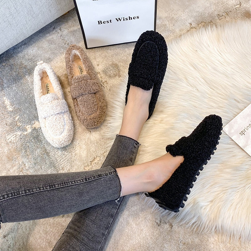 Luna™ Plush Flat Shoes