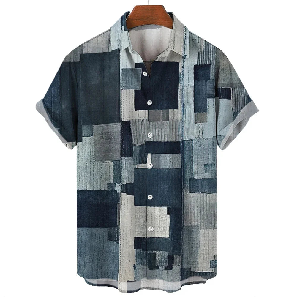 Fredrik™ | Geometric Patchwork Shirt