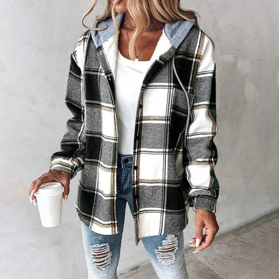 Martina™ | Women's Plaid Button-Up Jacket