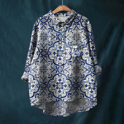 Mode North | Elegant Women's Floral Shirt
