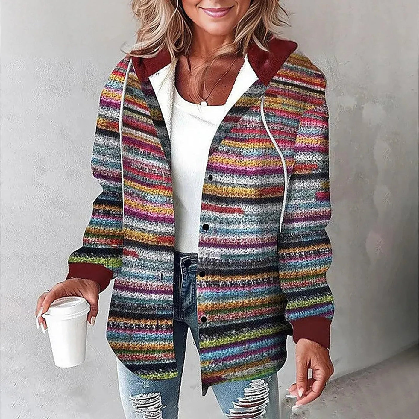 Martina™ | Women's Plaid Button-Up Jacket
