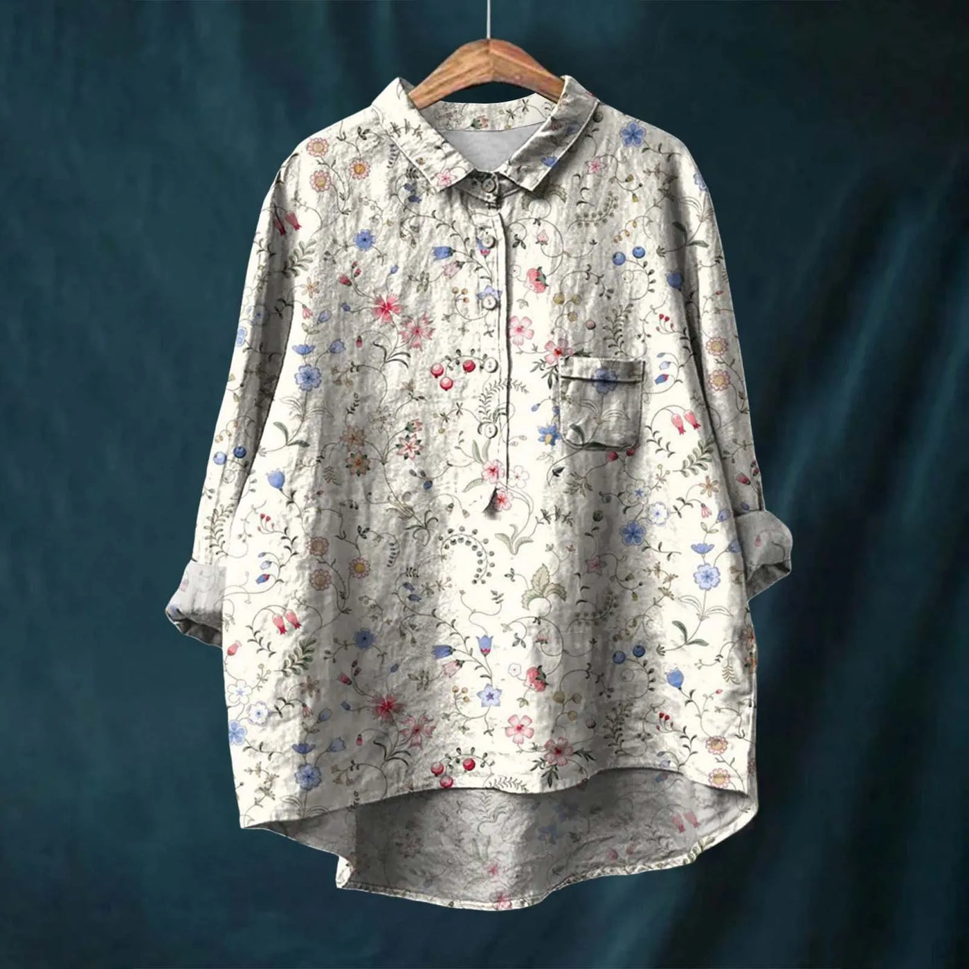 Mode North | Elegant Women's Floral Shirt