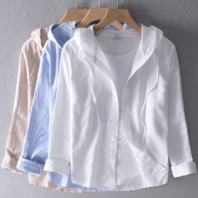 Estelle™ | Lightweight hooded blouse