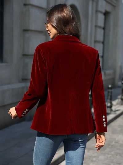 Caterina™ | Elegant Velvet Blazer