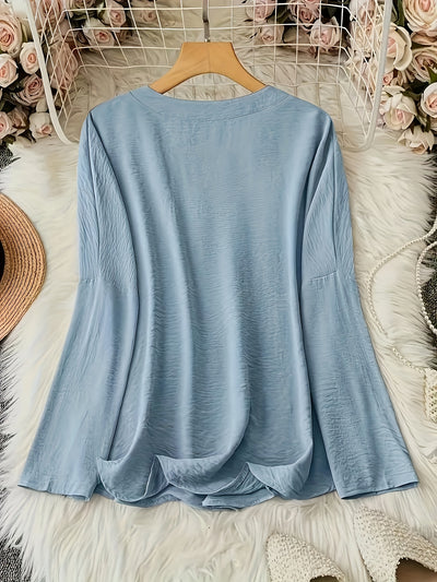 Mode North | Elegant V-Neck Long Sleeve