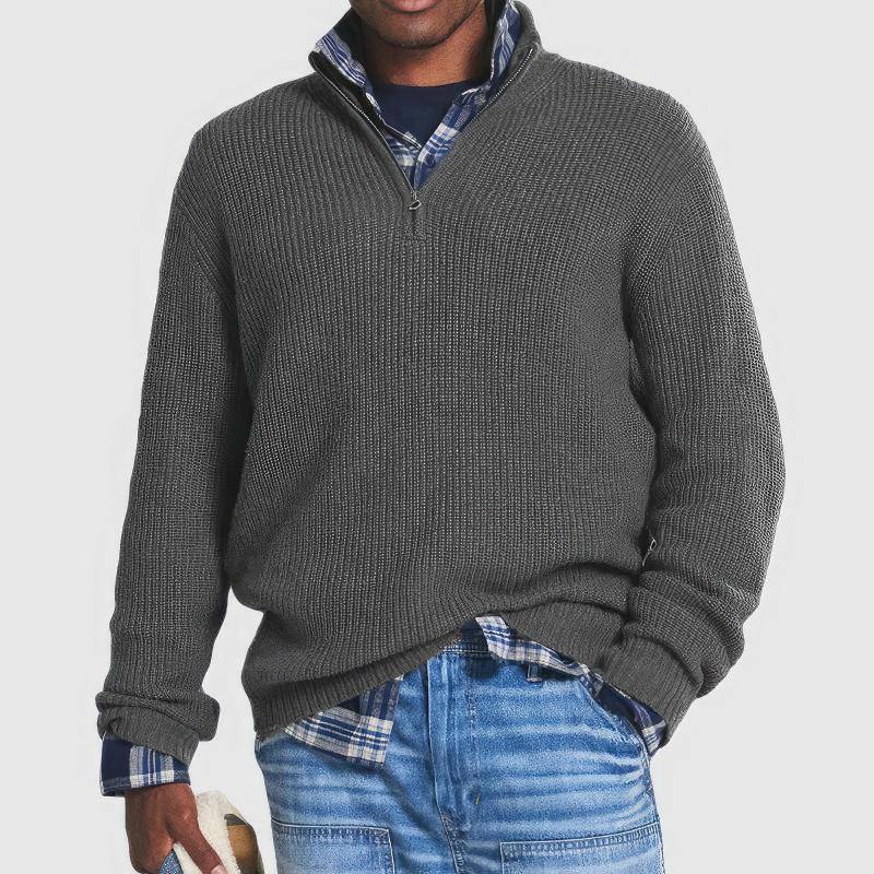 Mark | Men's Zipped Knitted Sweater