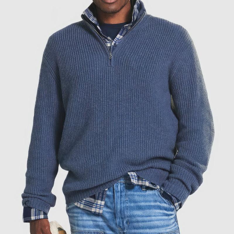 Mark | Men's Zipped Knitted Sweater