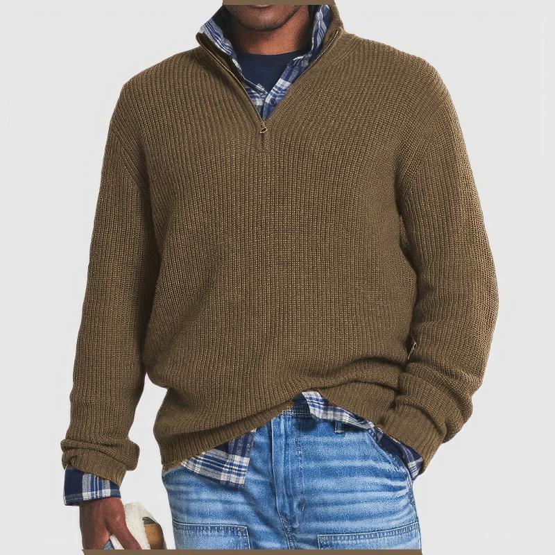 Mark | Men's Zipped Knitted Sweater