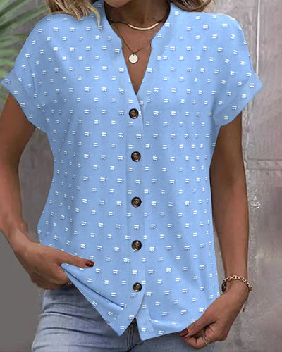 Mode North | Button Down V-Neck Shirt