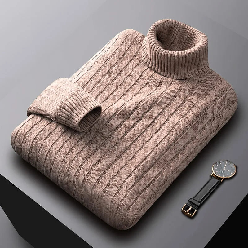 Luc™ Men’s Classic Turtleneck Sweater