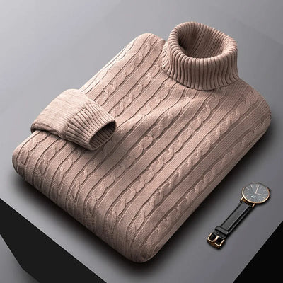 Luc™ Men’s Classic Turtleneck Sweater