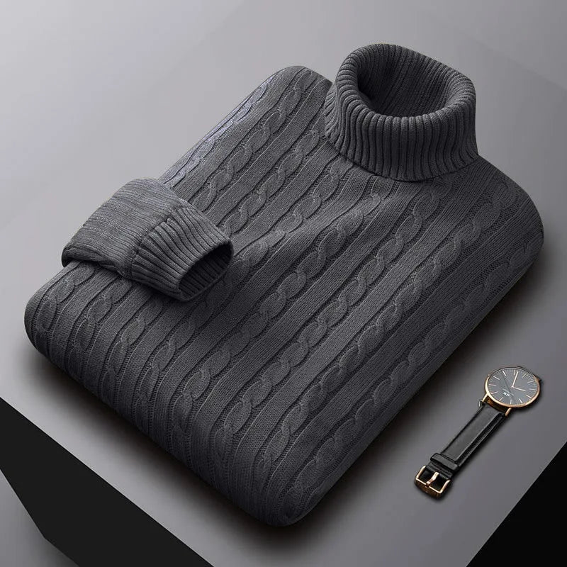 Luc™ Men’s Classic Turtleneck Sweater