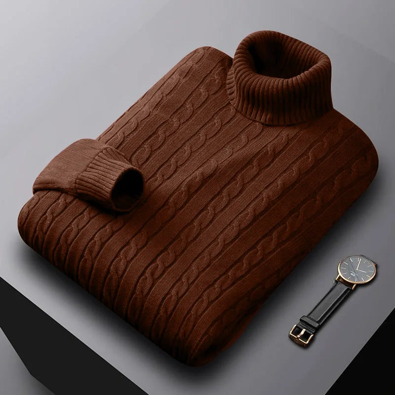 Luc™ Men’s Classic Turtleneck Sweater