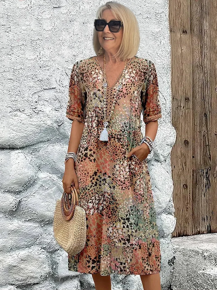 Yvonne™ Vibrant Mid-Length Dress