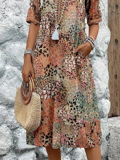 Yvonne™ Vibrant Mid-Length Dress