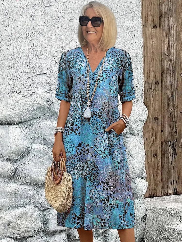 Yvonne™ Vibrant Mid-Length Dress