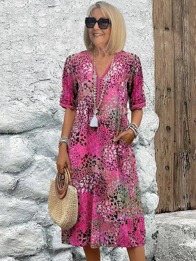 Yvonne™ Vibrant Mid-Length Dress