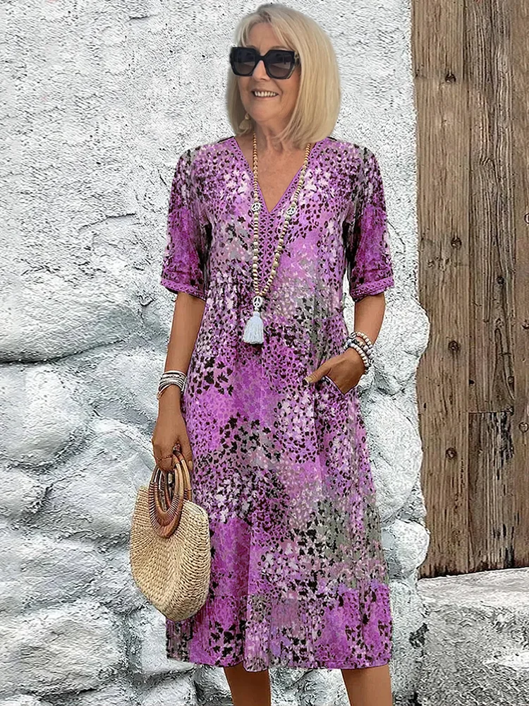 Yvonne™ Vibrant Mid-Length Dress