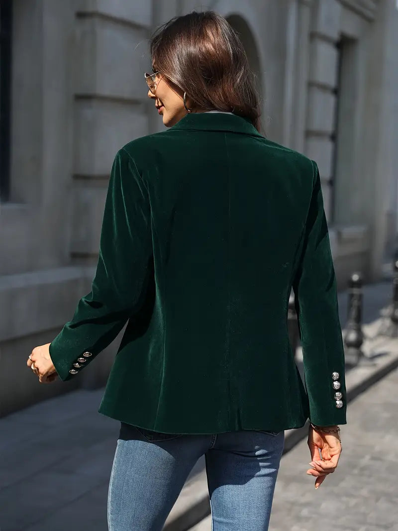 Caterina™ | Elegant Velvet Blazer