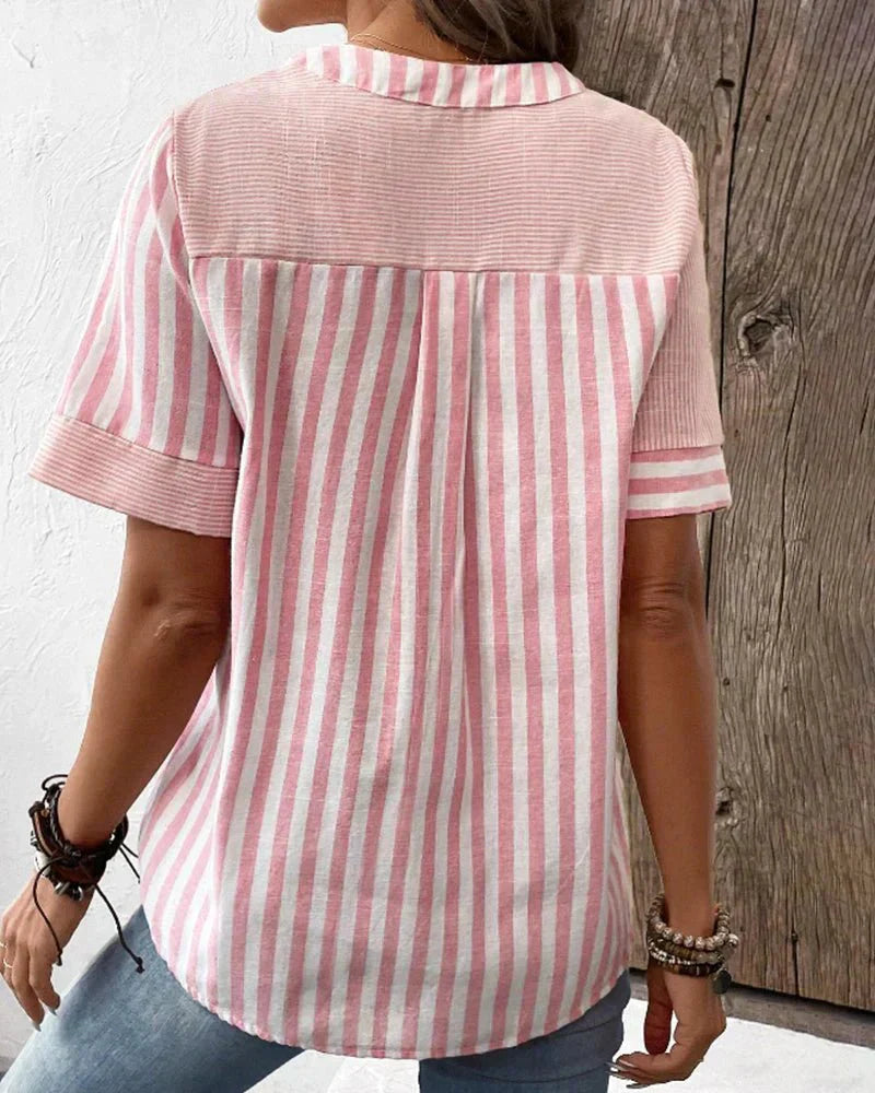 Mode North | Soft Striped Blouse