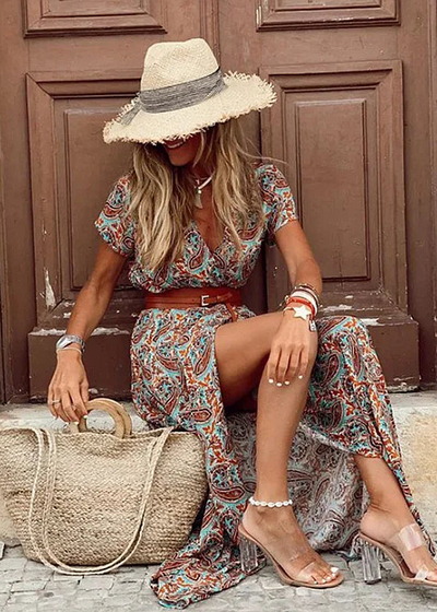 Georgia | Elegant Bohemian Maxi Dress