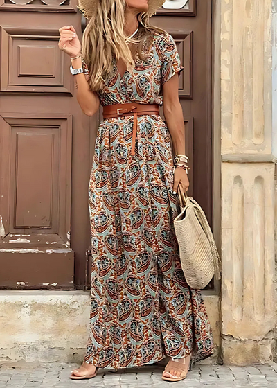 Georgia | Elegant Bohemian Maxi Dress