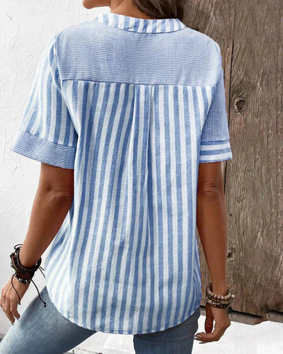 Mode North | Soft Striped Blouse